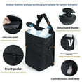 Waterproof Car Trash Can with Lid, Large Capacity Hanging Auto Garbage ...