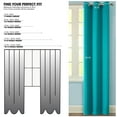 thumbnail image 4 of Your Zone Blackout Grommet Curtain Panel, 1 Panel, Blue/Metallic Diamond, 37" W x 84" L, 4 of 6