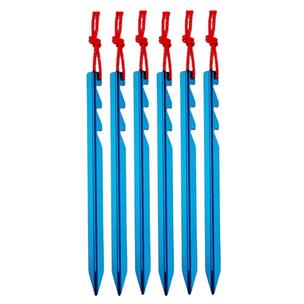 Kavoc 6pcs 18cm Aluminum Tent Pegs Nail Camping Outdoor Travel Equipment ( Blue) | Walmart Canada Kavoc 6pcs 18cm Aluminum Tent Pegs Nail Camping Outdoor Travel Equipment ( Blue) | Walmart Canada