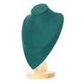 thumbnail image 1 of Counter Top Jewlery Display Stand Wooden Bust Pendants Holder Case, Easy to Use, 1 of 8