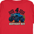 thumbnail image 4 of Inktastic Monster Truck Birthday Boy 4 Boys Long Sleeve Toddler T-Shirt, 4 of 5