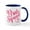 White/Navy Inside, variant on CafePress - Bride Squad Script Red - 11 oz Ceramic Mug - Novelty Coffee Tea Cup