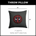 thumbnail image 5 of Marvel Deadpool 3 Aim For The Middle Throw Pillow, 18 x 18 inches, 5 of 6