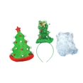 thumbnail image 2 of 3 Piezas de Accesorios para Disfraz de Papá Noel Navideño con Barba Falsa para Actuaciones en ., 2 of 9