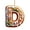D, variant on 26 Letter Ornaments Christmas Tree Acrylic Initials Hanging Decoration Gingerbread Theme for Wedding Home Party Decor