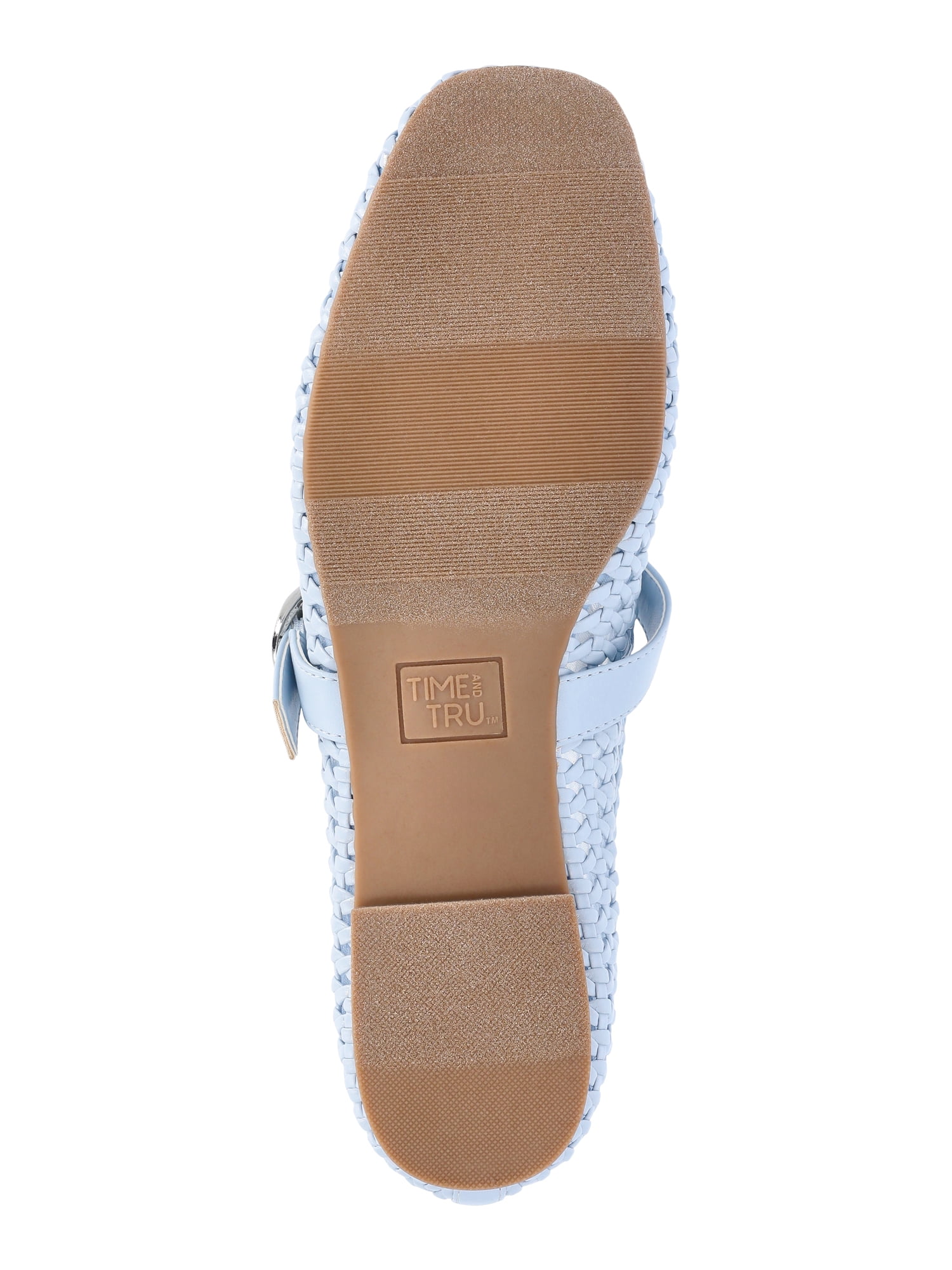 Time and Tru Women's Woven Ballet Flats