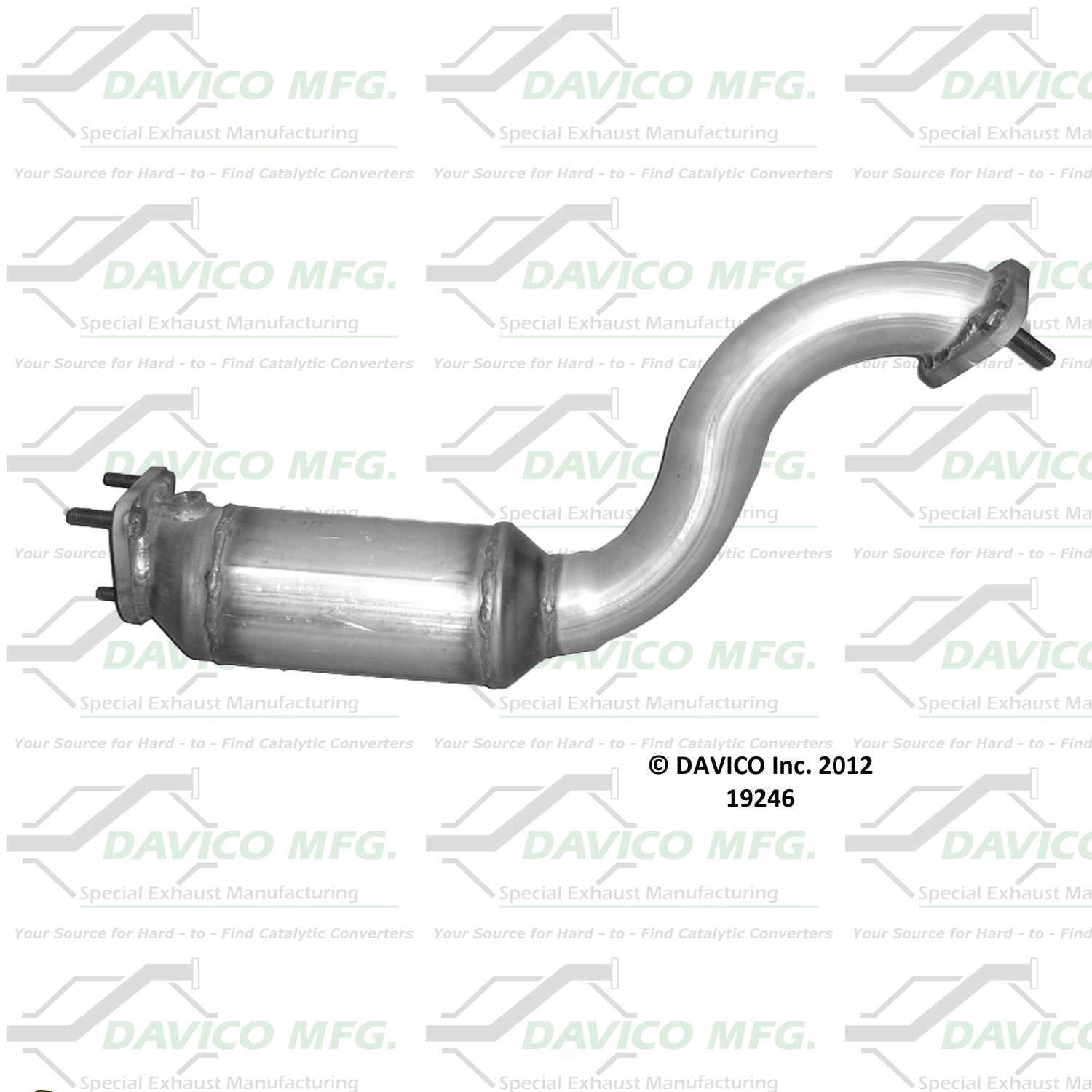 Davico Mfg Catalytic Converter P/N:19246 Fits select: 2002-2003 FORD FOCUS SVT, 2004 FORD FOCUS ZX5 SVT