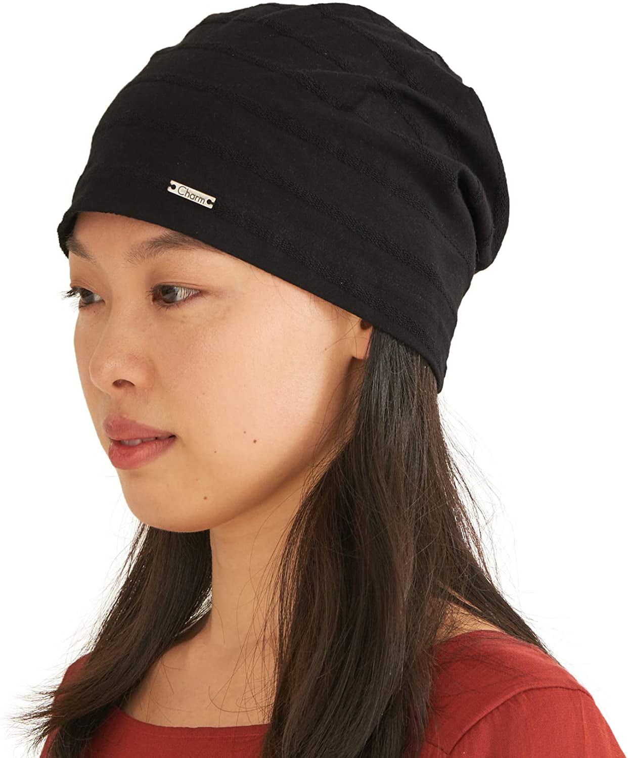 Mens Slouchy Beanie Hat Stretchy Slouch 