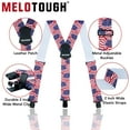 thumbnail image 2 of MELOTOUGH Men's Suspenders 2 Inch Wide Elastic Y Back Suspenders for Men Heavy Duty Suspender with Strong Clip for Pants, 2 of 8