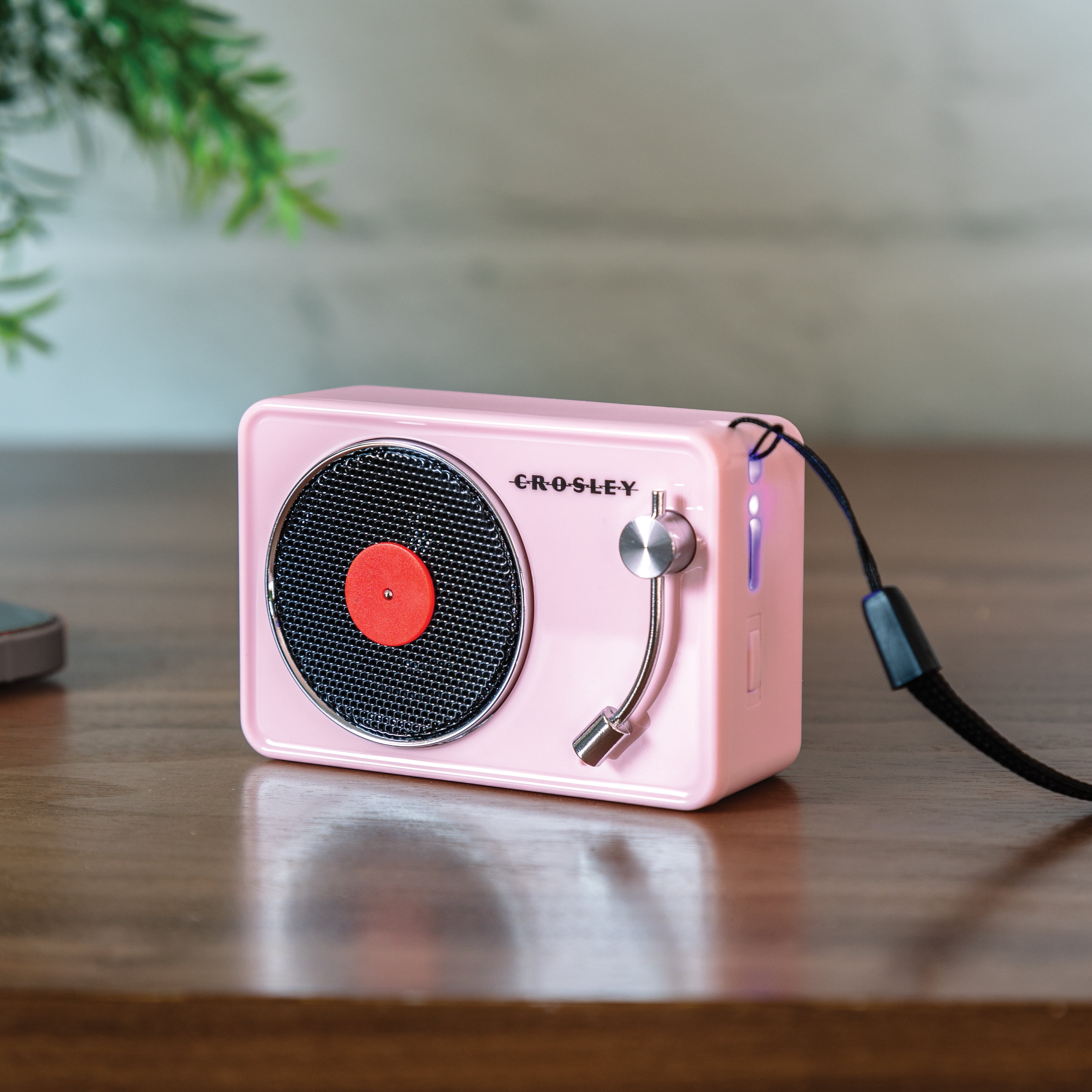Crosley Mini Record Player Turntable Retro Portable Bluetooth Speaker with Microphone, Vintage