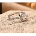 thumbnail image 2 of vylahjewellery 2 Ct Oval Cut Diamond Ring Best Engagement Ring 10K White Gold Halo Gift for Special One, 2 of 7