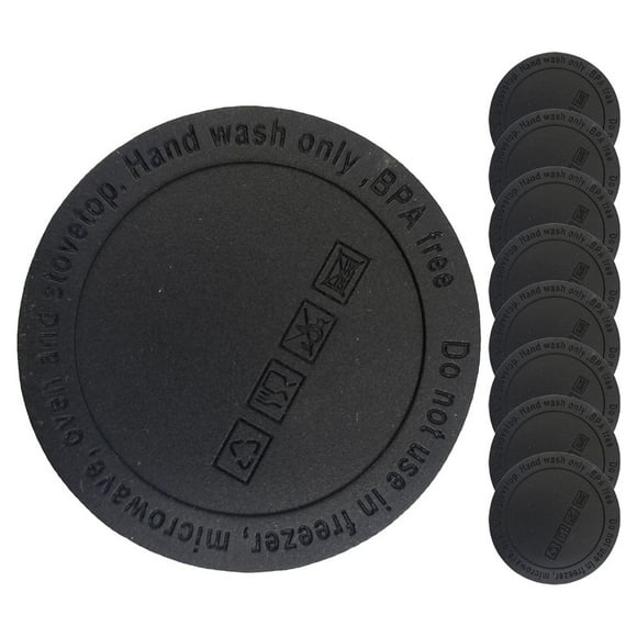 10 almohadillas antideslizantes de silicona para vasos de sublimación.