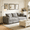 Grey, variant on FurnitureR 82.7” Modern Cloud Couch, Plush Corduroy 3-Seat Sofa with Deep Seats and Soft Pillows, Comfy Upholstered Couch for Living Room & Apartment, Beige/White
