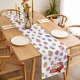 thumbnail image 3 of Easter Eggs Table Runner - 90 Inch Long, Kitchen Dining Table Runner Dresser Scarves, Spring Watercolor Bunny Daisy Red Truck Farmhouse Decor for Coffee Tables Wedding Party Banquet, 3 of 8