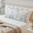 thumbnail image 4 of Coastal Body Pillow Covers, Turquoise Blue Turtle Starfish Coral Jellyfish Soft Throw Pillow Cases with Invisible Zipper, Decorative Pillowcase Pillows Protectors for Sofa Bed Couchair 20"x54", 4 of 9
