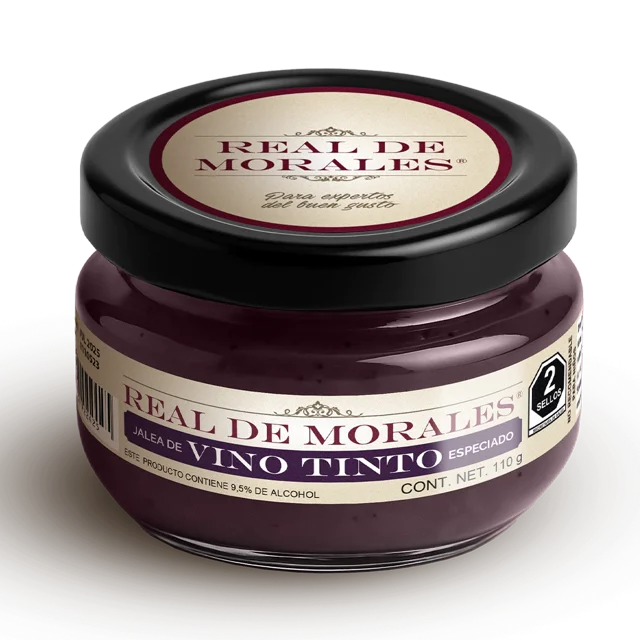 Jalea De Vino Tinto Especiada Con Canela Real De Morales 110g