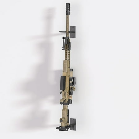 Heavy Duty Steel Gun Rack - Wall Mount Adjustable 4/8/12 Slot Indoor Gun Racks Securely Display Shotgun & Rifle