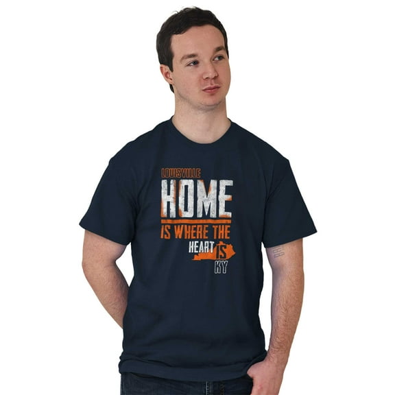 Home Where the Heart Is Kentucky Men's Graphic T Shirt Tees Brisco Brands M