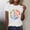 A04 White, variant on Womens Colorful Leaf Graphic T Shirt Short Sleeve Crewneck Summer Casual Tee Lightweight Breathable Artistic Foliage Print Nature Lover Fashion Graphic Tees Shirts