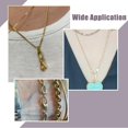 thumbnail image 6 of 4pcs Jewelry Oval Clasps 14K Gold Plated Pendant Clasp Connectors Small Enhancer Bail Slide Jewelrys Clasp Oval Spring Gate, 6 of 9