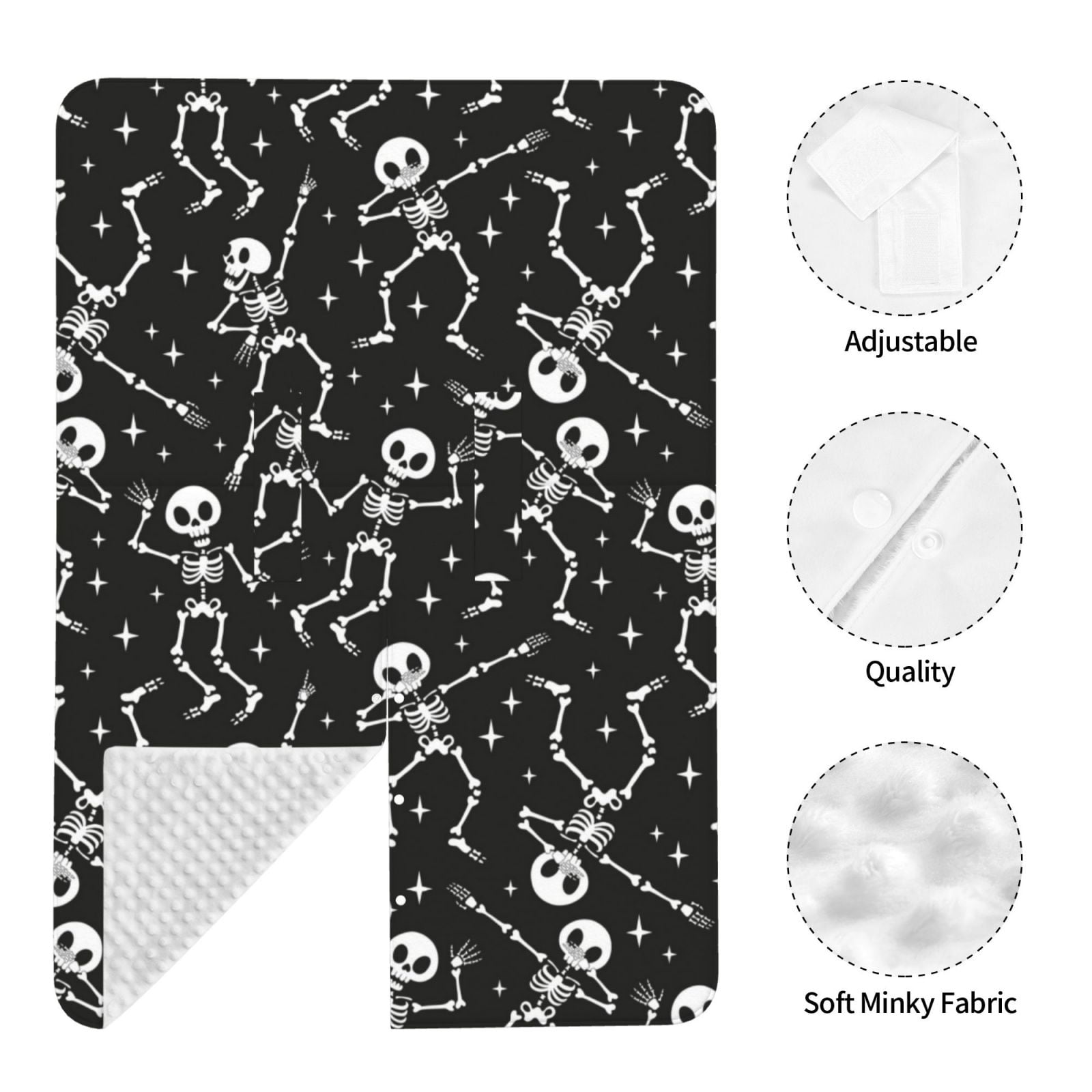 Car Seat Cover Baby - Retro Skeleton Dancing On Halloween Party Breathable Infant Car Seat Cover for Baby Carseat, Lightweight Comfort Baby Essentials Must Haves Newborn Stuff for Girl Boy
