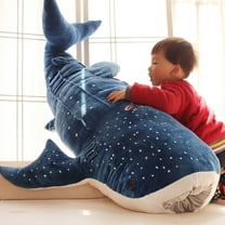 HEVIRGO 20" Cute Shark Plush Toy Big Fish Cloth Doll Whale Stuffed Children Birthday Gift