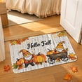 thumbnail image 5 of LEFXSMR Fall Bathroom Rugs Non-Slip Bath Mat Pumpkin Maple Leaves Design Area Rug for Front Door Porch Entryway Thanksgiving Decorations, White, 5 of 8