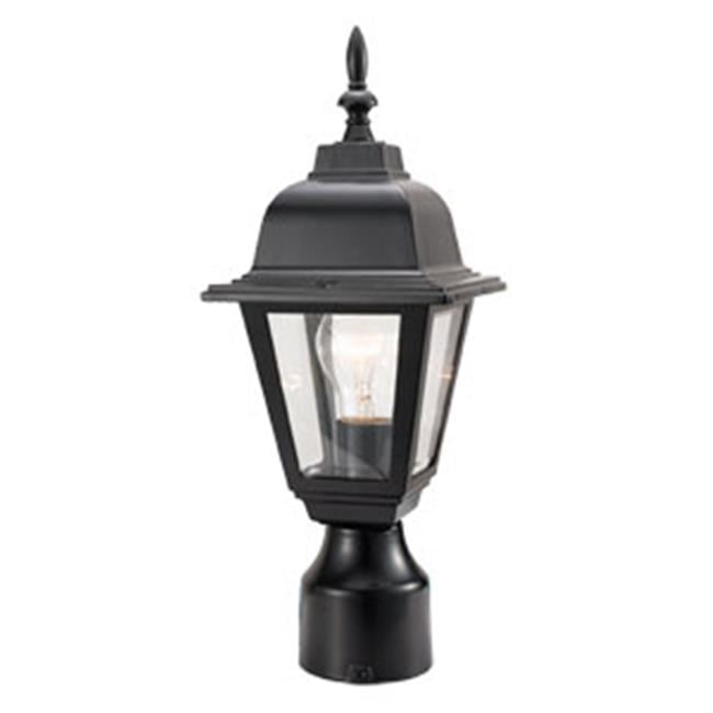 Design House 507509 Maple Street Outdoor Post Light, 6 x 16 in. Black