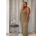thumbnail image 5 of Women's Plus Size Cami Maxi Dress with Pockets, 5 of 10
