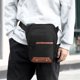 thumbnail image 5 of Bandolera para hombre - Mochila impermeable para el pecho, mochila deportiva multifuncional ligera de 0,44 lb, 26x22x8cm, gris/azul/rojo/caqui, 5 of 6