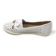 thumbnail image 4 of Victoria K Women's Rhinestone Emblem With Bow Tie Embossed Casual Flats, 4 of 5