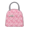 thumbnail image 1 of Fotbe pink heart Bolsa de Almuerzo con Estampado, Lonchera Aislada, Contenedor de Comida Reutilizable Tipo Cooler a Prueba de Fugas, 1 of 6