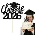 thumbnail image 2 of Class of 2026 Graduation Cupcake Topper, Grad Cap Diploma Cake Toppers Dessert Picks, Graduation Party Decorations Supplies, Classic Themed Easy to Use Lightweight No Assembly Toppers,I-style, 2 of 9