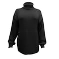 thumbnail image 4 of Lindreshi Fall Sweaters for Women Trendy Women's Turtleneck Long-Sleeved Casual Sweater Pullover Sweater, 4 of 5