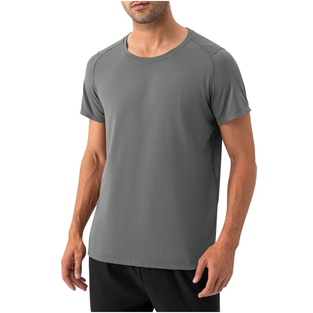 Mareep T-Shirt pour Hommes S-2TG Chemise Décontractée Unie à Manches Courtes Col Rond