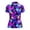 150Purple676, variant on XAOFW Women Short Sleeve Graphic T Shirts Short Sleeve Lapel Collar Tees With Geometric Print Quick Drying Casual Athletic T-Shirts Comfortable Tops XXXXL