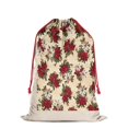 thumbnail image 2 of Christmas Bags Drawstring,Multicolor Christmas Floral Pattern Large Xmas Christmas Gift Bags,Reusable for Xmas and New Year Party Favors and Supplies,27.6" X 19.7", 2 of 5