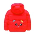 thumbnail image 3 of NOKIO Big Kids' Hooded Insulated Jackets Boys' Windproof Winter Coats Toddler Kids Baby Boys Girls Winter Warm Cartoon Panda Prints Coats Bear Ears Hooded Padded Jacket Baby Boys Girls Down Jacket, 3 of 3