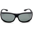 thumbnail image 2 of Haven Fit On Sunwear Malloy Fit On Polarized Sunglasses,Black Frame/Gray Lens,one size, 2 of 4