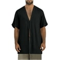 thumbnail image 2 of Wpawbk Chemise Décontractée Sans Manches en Coton et Lin pour Hommes Été Mode Extérieur, 2 of 5