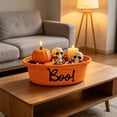 thumbnail image 7 of Halloween Basket 3D Embroidered BOO! Pumpkin Tote, Durable Polyester Candy Basket with Spooky Lettering for Party Decor, Gift Storage and More by OVFUIZ, 7 of 7