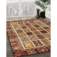 thumbnail image 3 of Ahgly Company Machine Washable Indoor Square Abstract Saffron Red Area Rugs, 8' Square, 3 of 7