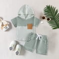thumbnail image 2 of Gubotare Toddler Clothes Baby Boy Clothes Toddler Summer Outfit Short Sleeve T-Shirt Tee Tops Joggers Casual Shorts 2Pcs Clothing Set 3 6 9 12 18 24 Months 2T 3T 4T 5T,Green, 2 of 5