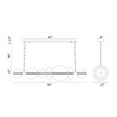 thumbnail image 5 of Eurofase 46772-022 Atomo 7-Light 56 in. Chrome Smoked Glass Chandelier, 5 of 8