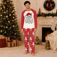 thumbnail image 2 of Family Matching Christmas Pajamas Set, Raglan Long Sleeve 2-Piece PJs for Family Members of All Ages, Christmas Printed Soft Holiday Loungewear for Xmas Photoshoot, 2 of 5