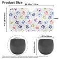 thumbnail image 5 of KUIFORTI Auto Sun Shade for Car Windshield Cute Paw Print Sunshade for Sun,Heat,UV Rays, Reflective Car Sun Shade for Cars,Trucks, Sedans, SUVs, 66.53" x 34.44", 5 of 6