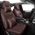thumbnail image 2 of Fundas de asiento de coche de diamantes personalizadas para Jaguar F Pace 2016 ~ 2020 Fundas de asiento de cuero de lujo para automóvil Accesorios Interiores Juego completo, 2 of 5