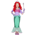 SYNCFUN Little Mermaid Costume for Girls, Cute Mermaid Costume Set with