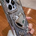 thumbnail image 2 of Designed for iPhone Case,Luxury Electroplated Glitter Bling Mirror Spark Sparkly Shockproof Protective Cover Phone Case (iPhone 15 Pro Max,Purple), 2 of 6