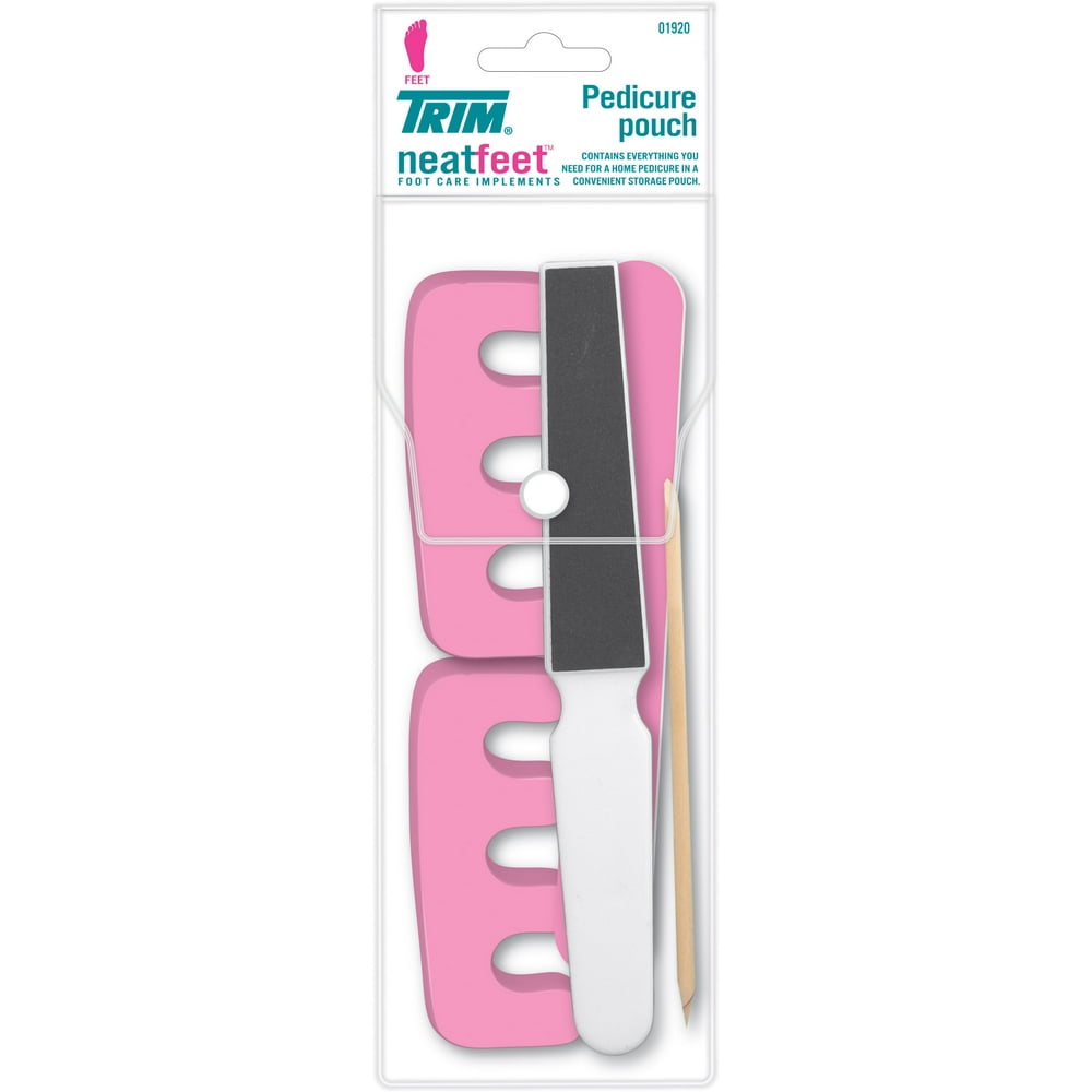 Trim Pedicure Pouch Kit with Foot File, Pedicure Sticks & Toe